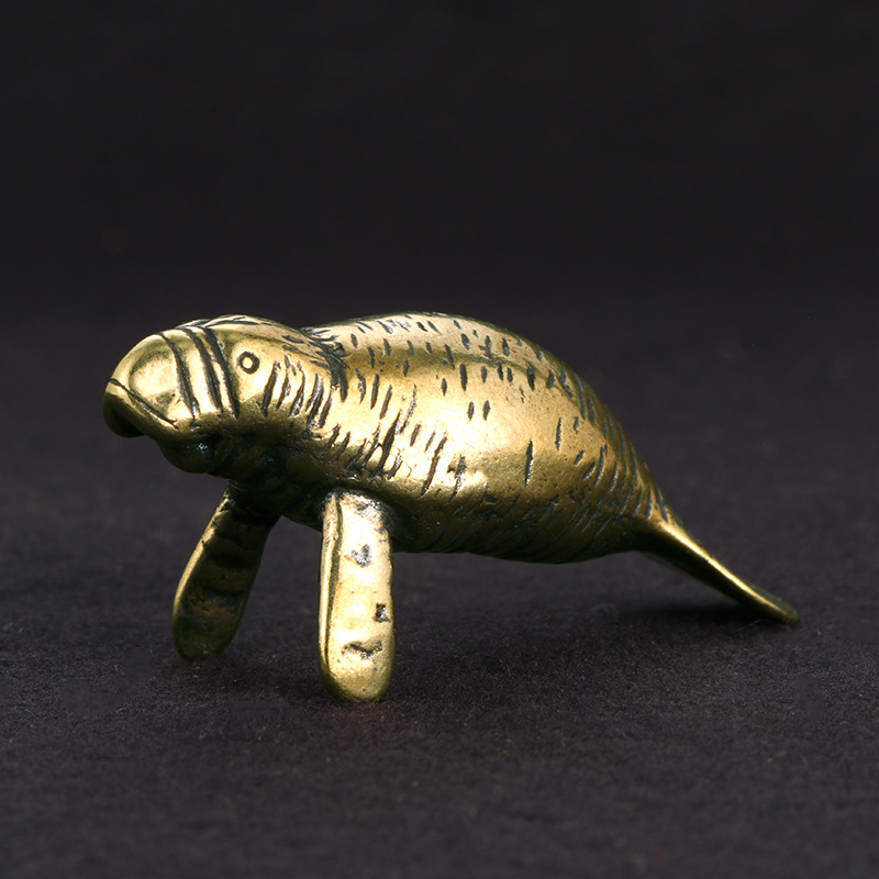Office Furniture Warehouse - Messing Florida Manatee decoratieve beeldjes Vintage