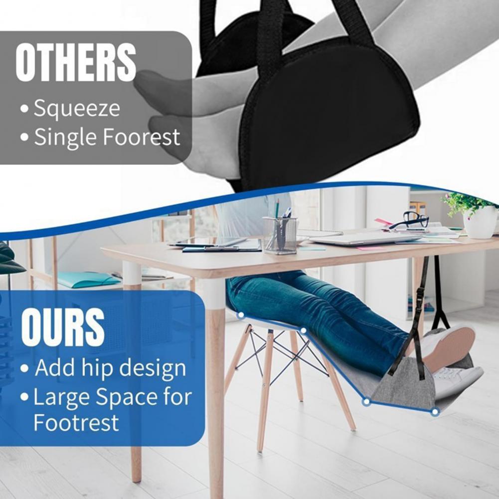 Vliegtuigstoel voetsteun verst - Under Desk Hammock recensie en prijs