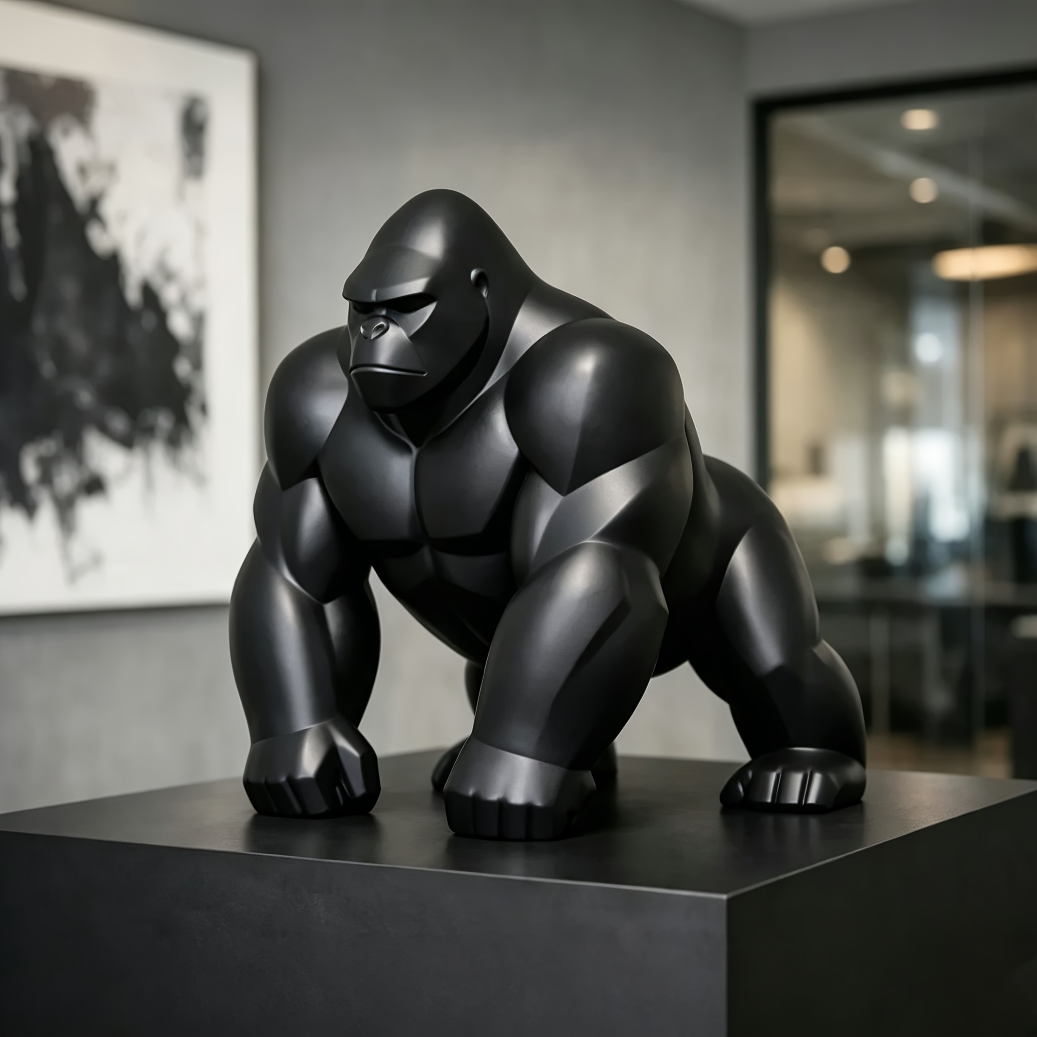 Geometrisch Gorilla Beeldje 3D - Office Furniture Warehouse recensie en prijs