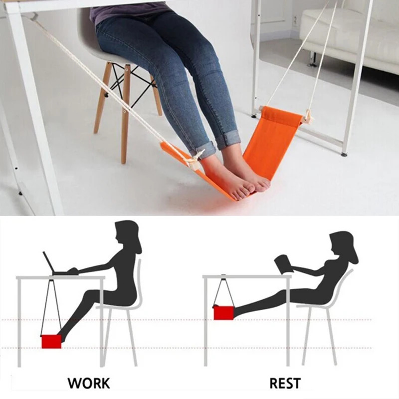Verstelbare polyester voethang - Under Desk Hammock recensie en prijs